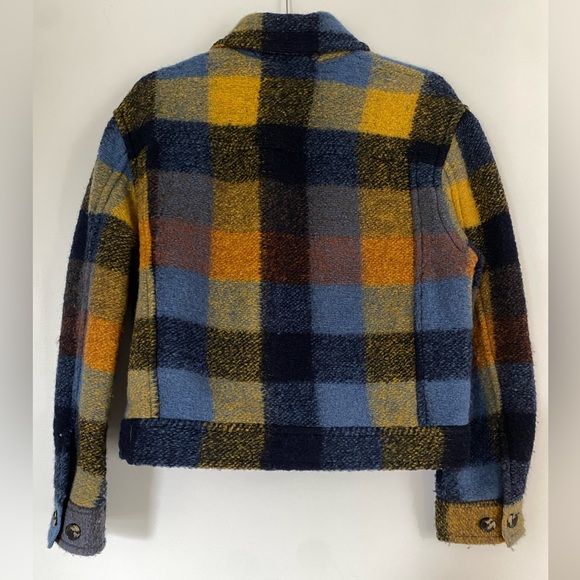 Aritzia Wilfred  Free Autumn shirt jacket - Dark blue/yellow/green - XS - Picture 2 of 5